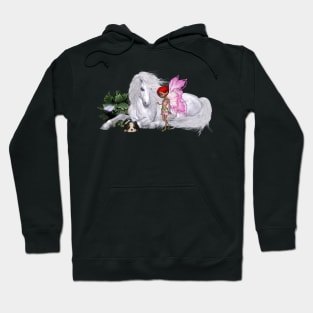 Wonderful unicorn with fairy Hoodie